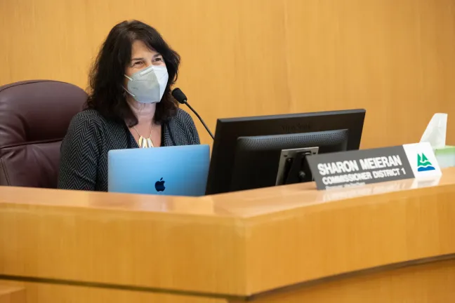 Commissioner Meieran at the Jan. 18 Board briefing.