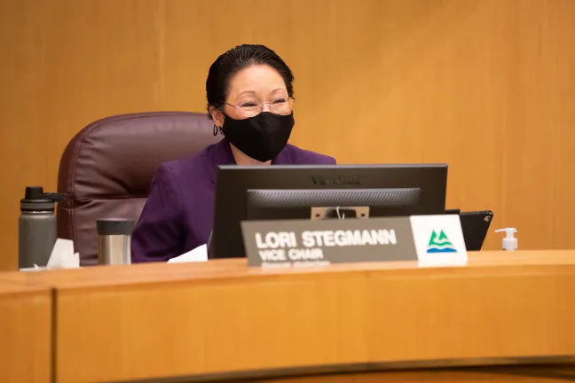 Commissioner Stegmann, as Vice Chair, led the Jan. 20 Board meeting.
