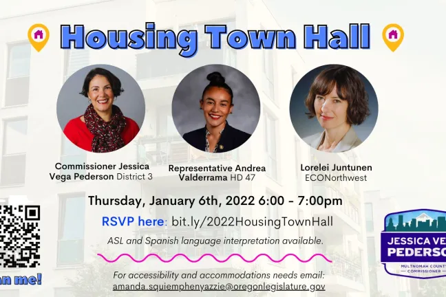 Volante para un ayuntamiento sobre vivienda asequible.