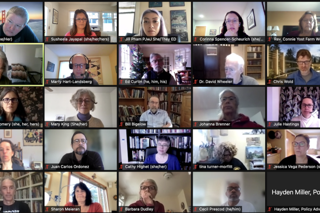 Jobs with Justice Worker Rights Zoom Meeting