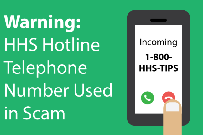 1-800-HHS-TIPS Scam