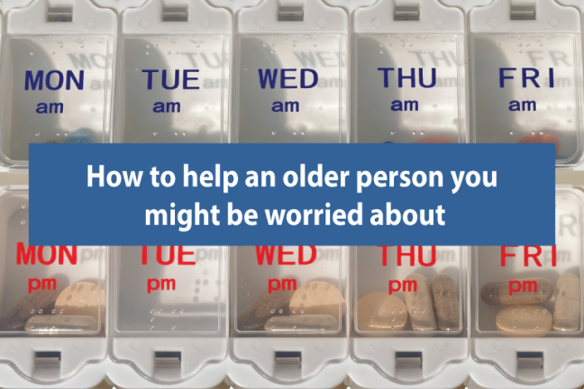 How to help an older person