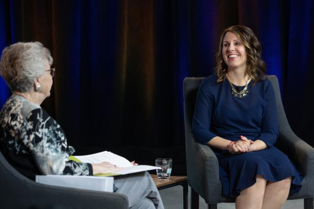 Chair Kafoury with Gov. Barbara Roberts at the 2022 State of the County.