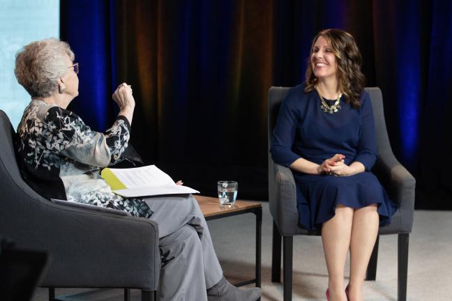 Chair Deborah Kafoury and former Oregon Gov. Barbara Robertsa