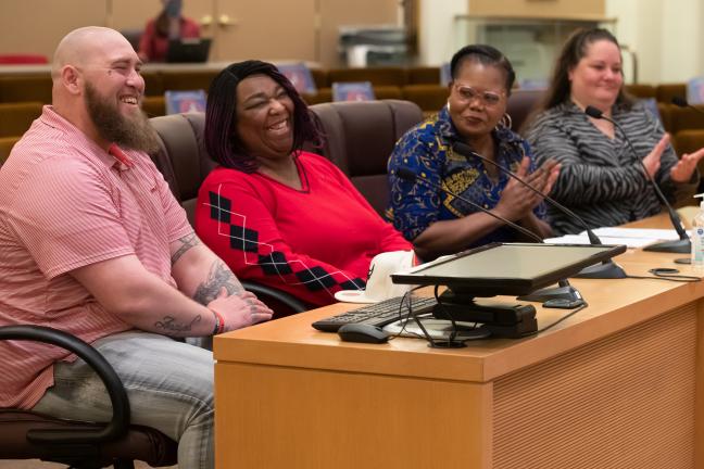 From Left: Brett Andre, Linda Hastings, Erika Preuitt and Kiva Antilla. 