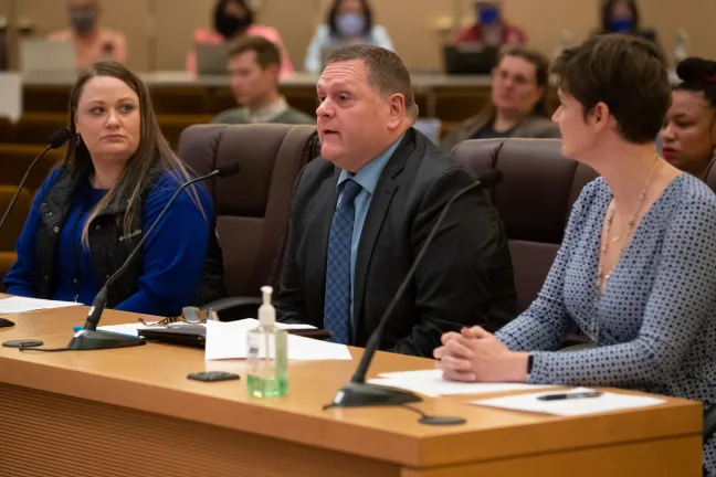 Tom Cleary (center) a senior deputy district attorney with 30 years as a Multnomah County prosecutor, spent most of his career protecting children and working with families.