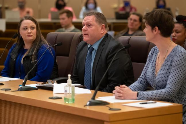 Tom Cleary (center) a senior deputy district attorney with 30 years as a Multnomah County prosecutor, spent most of his career protecting children and working with families. 