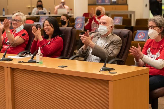 Advocates asked county commissioners to continue pushing for a single-payer universal healthcare system. 