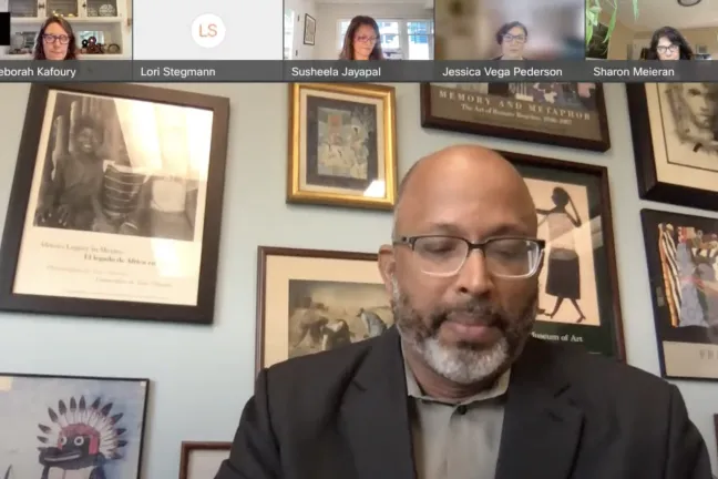 Coalition Executive Director Marcus Mundy shared words at the virtual budget hearing.