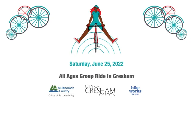 June 25, 2022 All ages group bike ride in Gresham