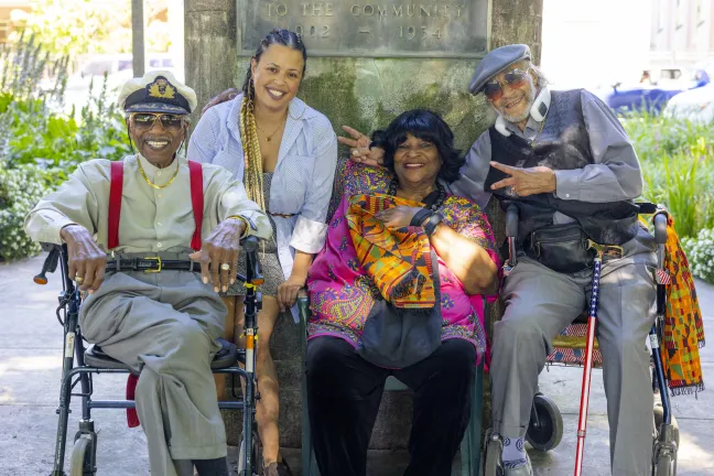 Attendees of the inaugural "Reclaiming Black Joy/" event