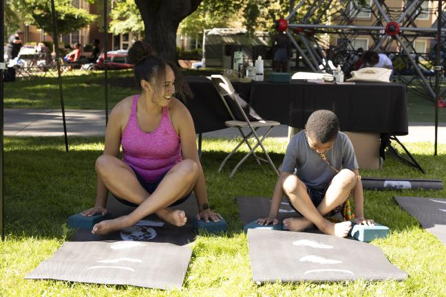 Attendees of all ages enjoyed a range of recreational activities at the Reclaiming Black Joy