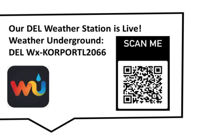 Staff can walk by and take a picture of the QR code, and it goes straight to the Weather Underground.” 