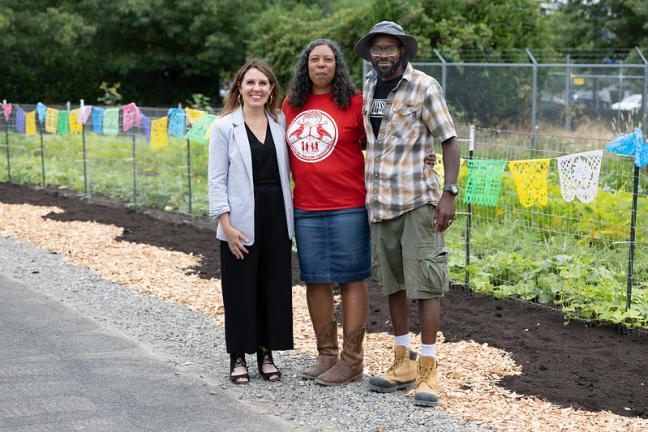 Chair Kafoury visits with Mudbone Grown to tour farm site in Rockwood Village