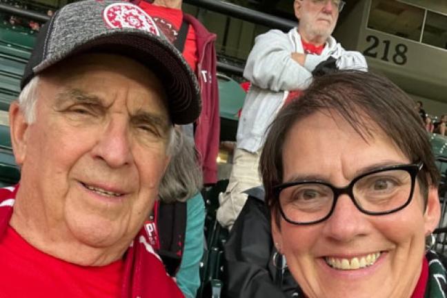 Erin is also an avid Portland Thorns fan and attends most home games with her 85-year-old dad. 