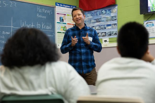 The youth who also serve as certified National Oceanic and Atmospheric Administration (NOAA) Weather-Ready Nation Ambassadors had been looking forward to local meteorologist Mark Nelsen’s special presentation.  