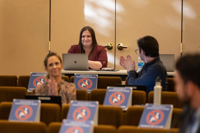 Anna Marie Allen, center, Multnomah County's newly appointed Tribal Affairs Advisor.