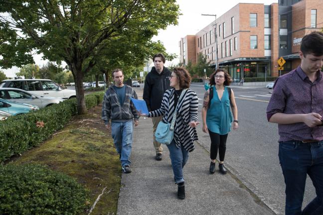 Commissioner Vega Pederson leads tour around the Gateway District in honor of Steptember