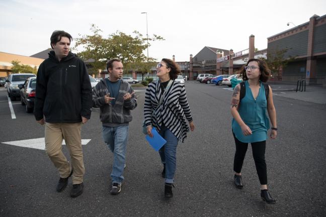 Commissioner Vega Pederson leads tour around the Gateway District in honor of Steptember