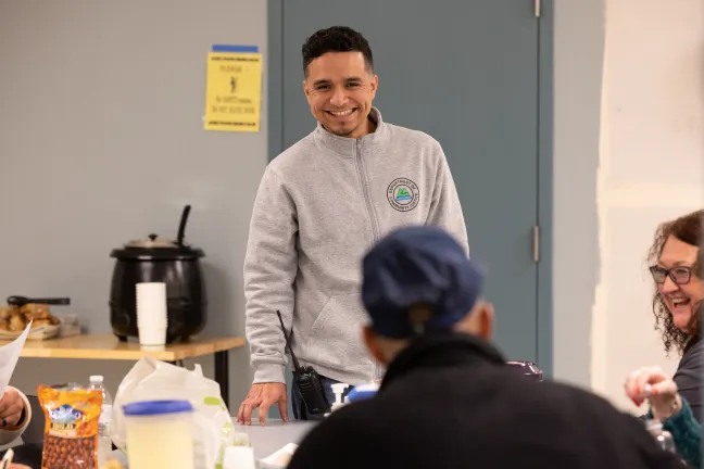 Juan Cornejo joined the Mental Health Unit as a parole and probation officer in 2021. His role requires ensuring clients — sometimes more than 40 at a given time — follow the conditions of supervision, but also helping clients succeed in the community.