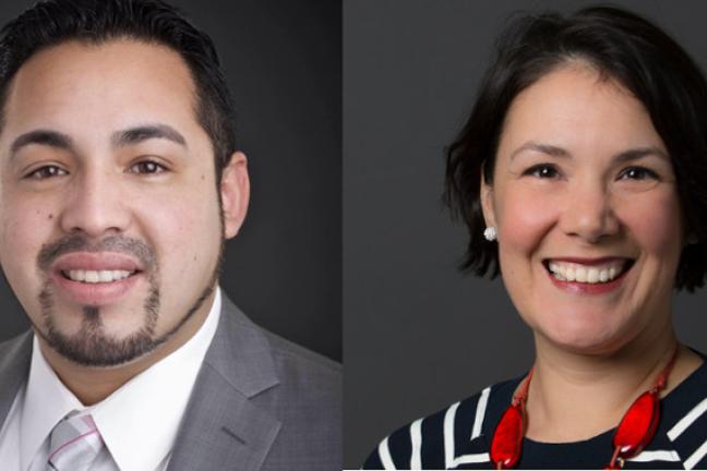 Rep. Diego Hernandez and Commissioner Jessica Vega Pederson