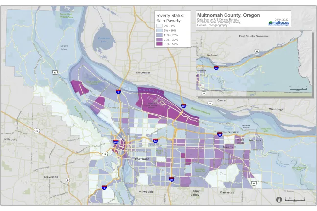County poverty map