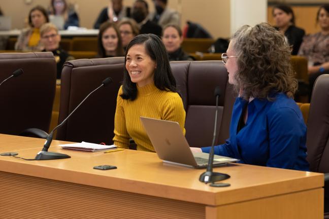 To convene partners and facilitate that collaboration, the public safety council hired Community Violence Project Manager Wendy Lin-Kelly pictured on the left.