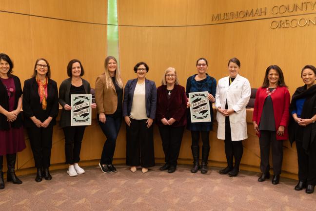 The Board of Commissioners declared March 10, 2022 Abortion Provider Appreciation Day in Multnomah County