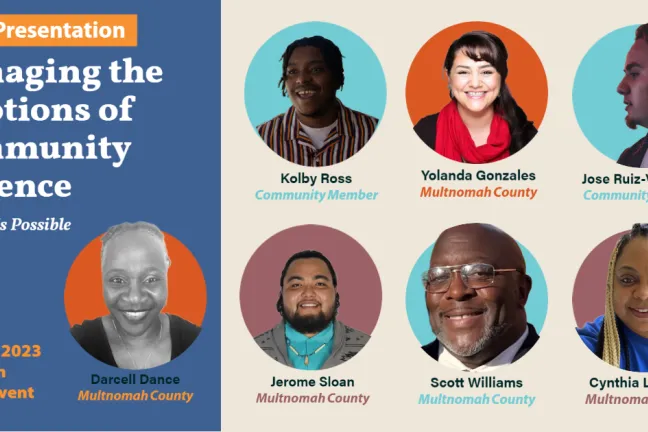 Panelists for Gun Violence Community Healing workshop are pictured.