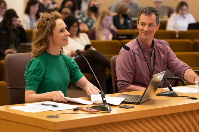 Budget Director Christian Elkin and County Economist Jeff Refro during the 2024 Budget Passage.get