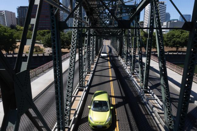 Hawthorne Bridge, traffic delays