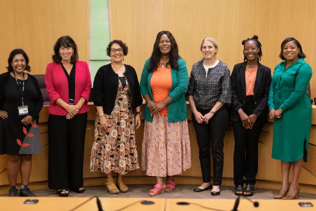 Board of Commissioners with Sabrina Villemenay, Cherish Wanter, Neisha Saxena, and Chantell Reed