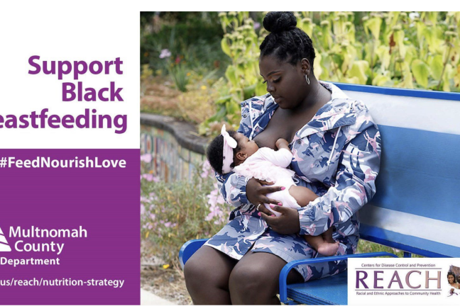 One of the ads that is part of the campaign to normalize breastfeeding/chestfeeding