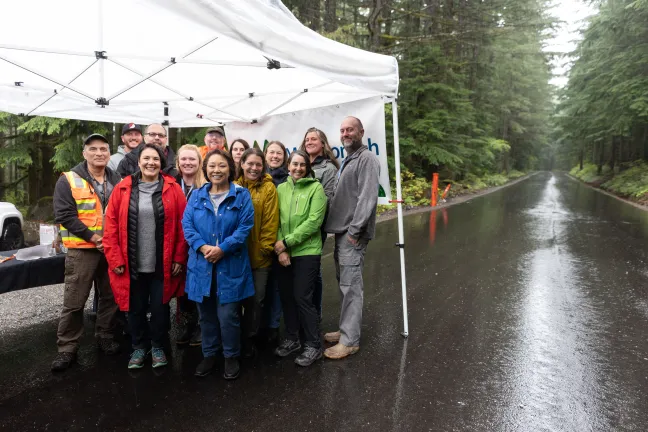 E. Larch Mountain Road reopens