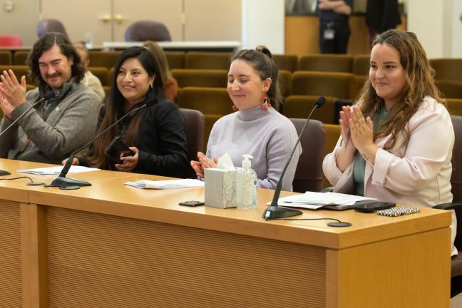 Photo of County employees during Board meeting on Oct. 5, 2023