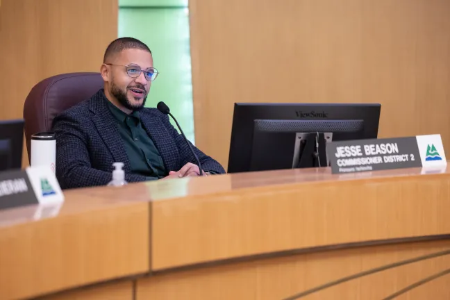 Commissioner Jesse Beason’s anecdote preceded the Board’s vote to appropriate just over $305,700 of a $2 million award from the federal Bureau of Justice Assistance to the first year of the Reimagining Justice in Cully project.