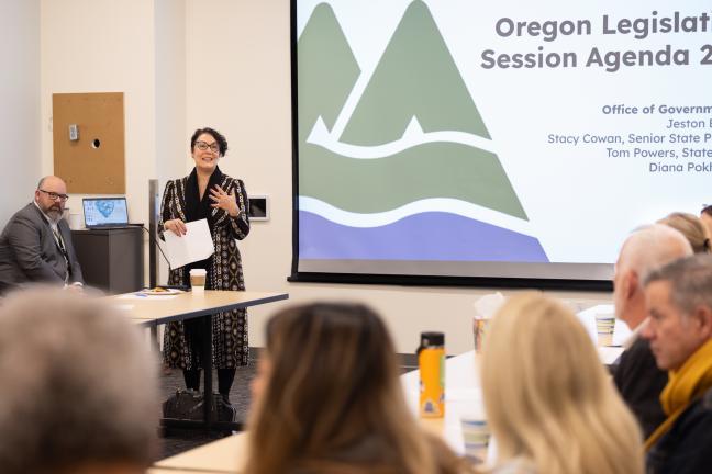 Chair Jessica Vega Pederson at 2024 Legislative Breakfast