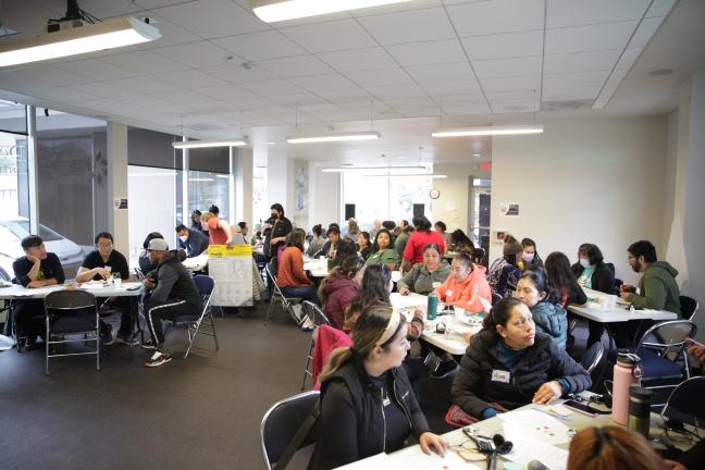 Community members come together at the Climate Justice Convening hosted in April 2023