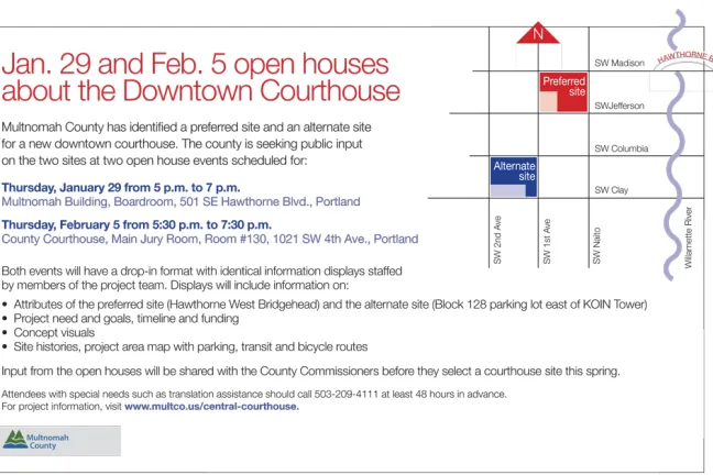 Courthouse Open House invite