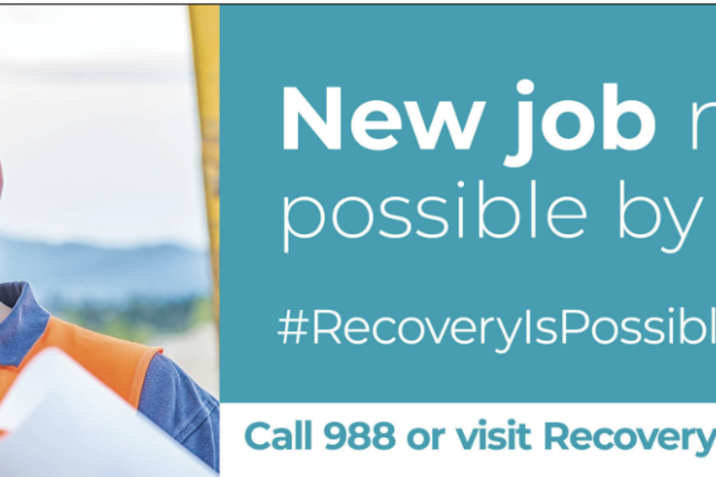 Recovery is possible billboard.