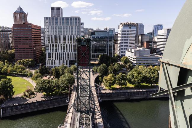 View of downtown from Hawthorne Bridge