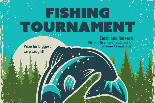 Fishing Tournament, June 29, 2024, 9am to 2pm, Kelley Point Park, Picnic C