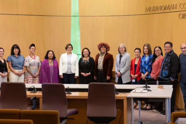 The Board, County employees, and community leaders gather to celebrate Asian, Asian American, Native Hawaiian and Pacific Islander Heritage Month.