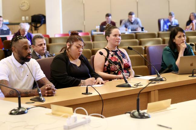 From left: Isiah Bailey, Marlen Sanabria, Sadie Campbell and Heather Mirasol.