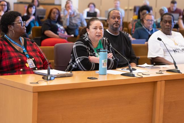 Jackie Tate is a 30-year employee at Multnomah County, and the first Black female president of the County’s largest union, Local 88.