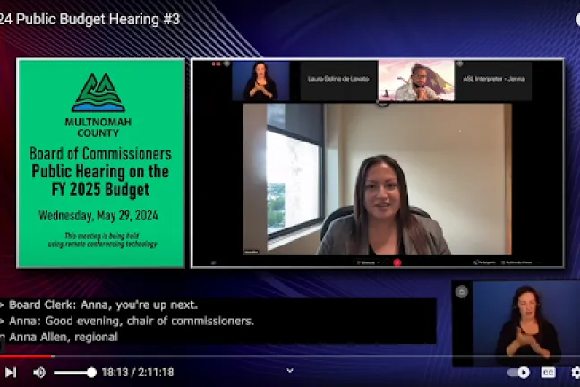 Anna Allen, Regional Government Affairs Director for the Columbia River Inter-Tribal Fish Commission, which represents the Umatilla Tribes, Nez Perce Tribes, Yakama Nation and Warm Springs Tribes, also spoke in support of the project.
