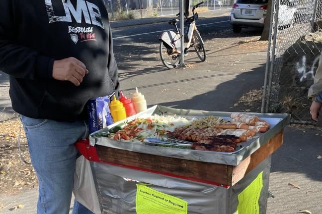 Unlicensed hot dog stand