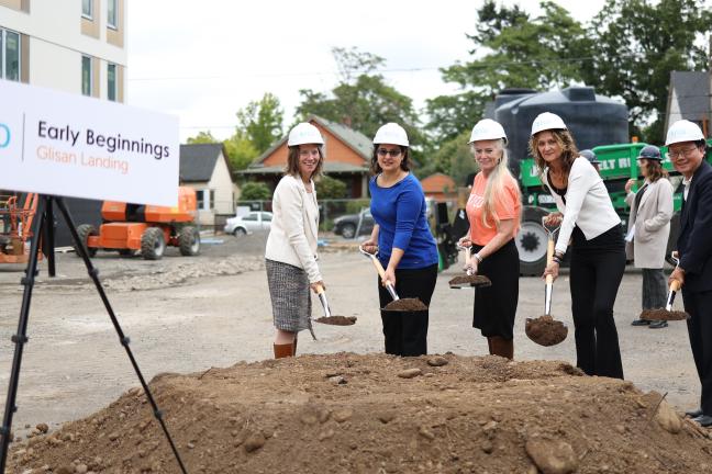 IRCO breaks ground on Glisan Landing early learning and afforable housing development.