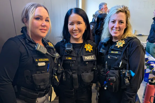 DCJ staff at 2025's women in public safety fair