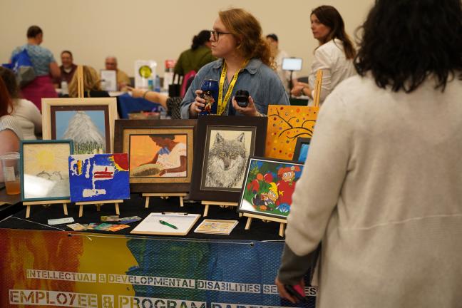 The information fair includes details about professional behavioral support services, day support activities, voting registration, employment, transportation, art events and more.